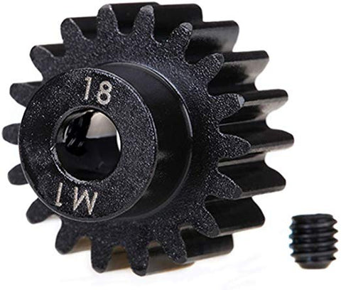 Traxxas 6491R Gear, 18-T pinion (machined) (1.0 metric pitch) (fits 5mm shaft)