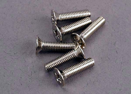 Traxxas 3178 - Screws, 3x12mm countersunk machine (6)