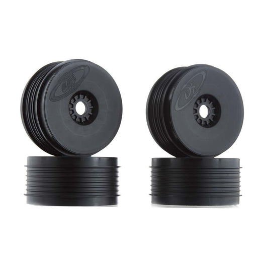 DE Racing DER-PSB-8B "SpeedLine PLUS" 1/8 Buggy Wheel (4) (Black)..