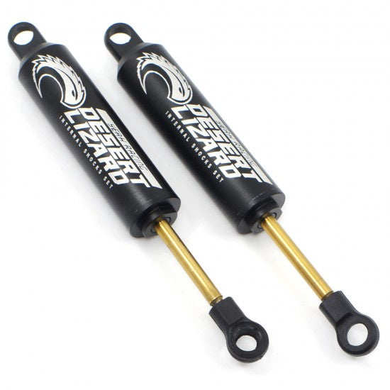 Yeah Racing DDL-110BK 110mm Desert Lizard Two Stage Internal Spring Damper Pair Black For Crawler