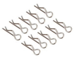 JConcepts 2840S Compact Angled Body Clips (10) (Silver)