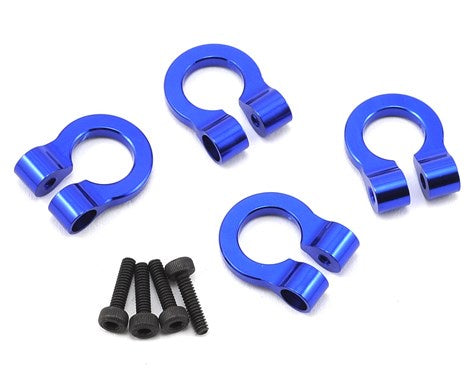 Hot Racing ACC80806 1/10 Aluminum Tow Shackle D-Rings (Blue) (4)