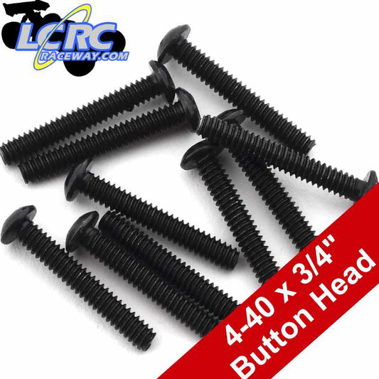 ProTek RC PTK-H-8108 4-40 x 3/4" "High Strength" Button Head Screws (10)