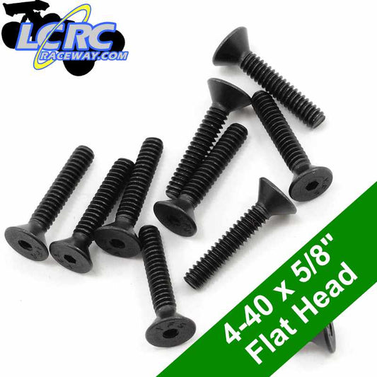 ProTek RC PTK-H-7105 4-40 x 5/8" Flat Head Screws (10)