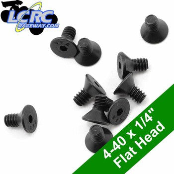 ProTek RC PTK-H-7100 4-40 x 1/4" Flat Head Screws (10)