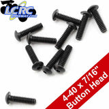 ProTek RC PTK-H-8105 4-40 x 7/16" Button Head Screws (10)