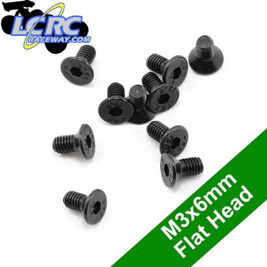 ProTek RC PTK-H-2201 3x6mm Flat Head Screws (10)