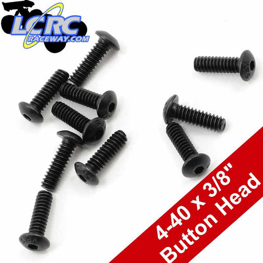 ProTek RC PTK-H-8104 4-40 x 3/8" Button Head Screws (10)
