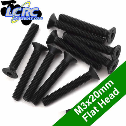 ProTek RC PTK-H-2209 3x20mm Flat Head Screws