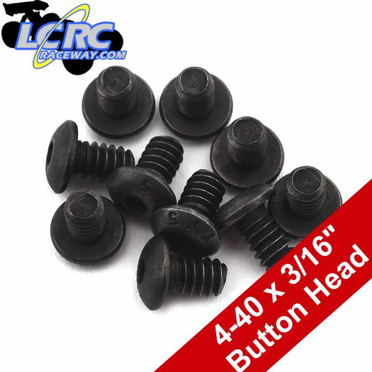 ProTek RC PTK-H-8101 4-40 x 3/16" Button Head Screws (10)
