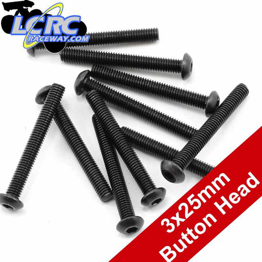 ProTek RC PTK-H-3208 3x25mm  Button Head Screws (10)