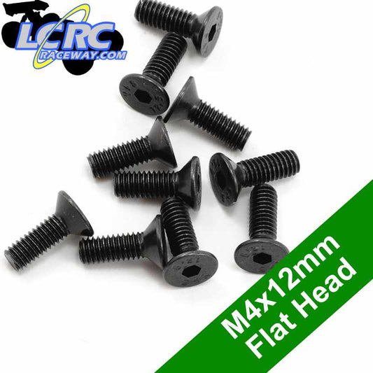 ProTek RC PTK-H-2303 4x12mm Flat Head Screws