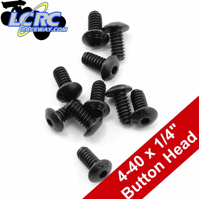 ProTek RC PTK-H-8102 4-40 x 1/4" Button Head Screws (10)