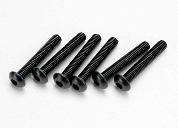 Traxxas 2583 Screws, 3x18mm button-head machine (hex drive) (6) 0.02