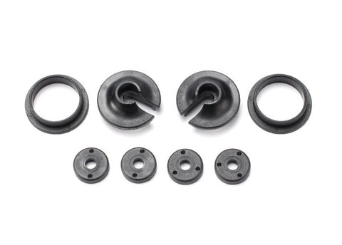 Traxxas 3768 Spring retainers, upper & lower (2)/ piston head set (2-hole (2)/ 3-hole (2)) 0.015