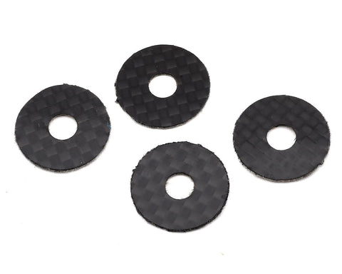 1UP Racing 5mm Carbon Fiber Body Washers (4)