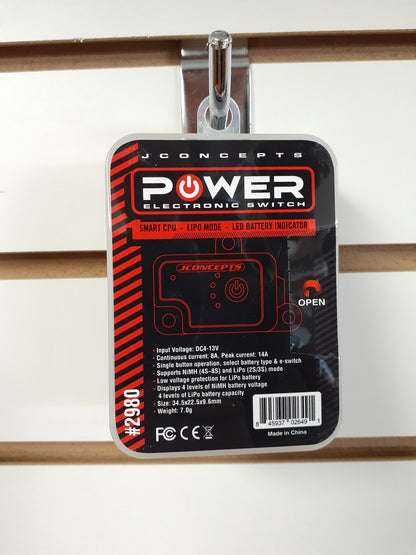 JConcepts 2980 Electronic Power Module, Digital On/Off Switch