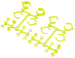 JConcepts 2295Y Traxxas Big Bore Shock Limiter Kit (Yellow) (24)