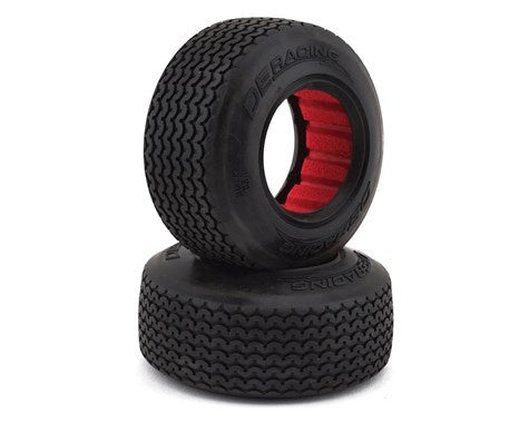 DE Racing DER-OSF1-D4  Outlaw Sprint Dirt Oval Front Tires w/Red Insert (2) (D40) (Soft)