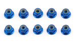 Team Associated 25391 Factory Team 4mm Locknut (Blue) (10)