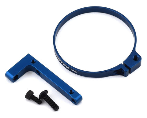 Exotek EXO1914BLU 1/8 V2 E-Buggy Clamp On Fan Mount (Blue)