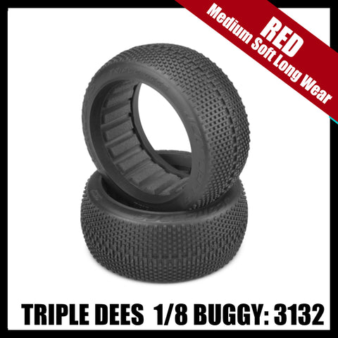 JConcepts Triple Dees 3132-R2 Red2 compound 1/8 Buggy