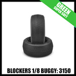 Jconcepts 3150-02 Blockers - Green compound (fits 1/8th buggy)