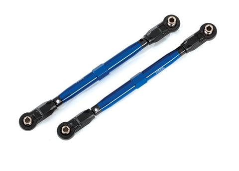 Traxxas 8997X Toe links, front (TUBES blue-anodized, 6061-T6 aluminum) (2) (for use with #8995 WideMaxx suspension kit)