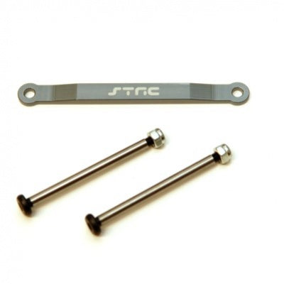 ST Racing SPTST2532XGM CNC Aluminum Front Hingepin Brace Kit, w/Lock-nut Style Hingepins, Gun Metal