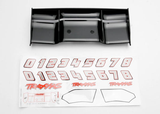 Traxxas 5446 - Wing, Revo® (black)/ decal sheet