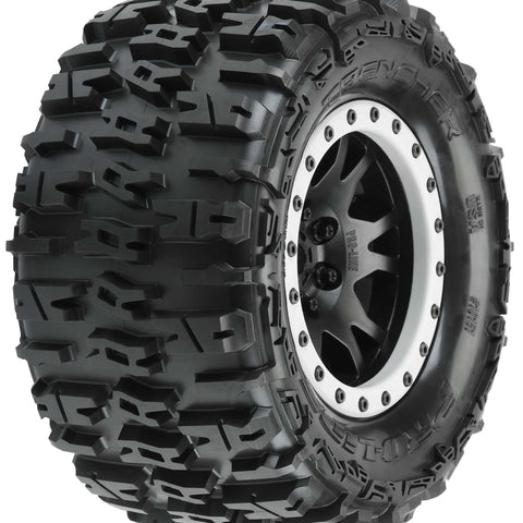 Pro Line 10151-13 X-Maxx Trencher Pro-Loc Pre-Mounted All Terrain Tires (MX43) w/Impulse Pro-Loc Wheels (Black) (2)