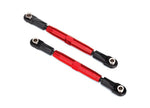 Traxxas 3644R Camber links, rear (TUBES red-anodized, 7075-T6 aluminum, stronger than titanium) (73mm) (2)/ rod ends (4)/ aluminum wrench (1) 0