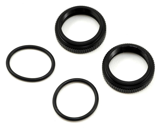 Tekno TKR6719A Shock Adjustment Collars (aluminum, EB410, 2pcs)