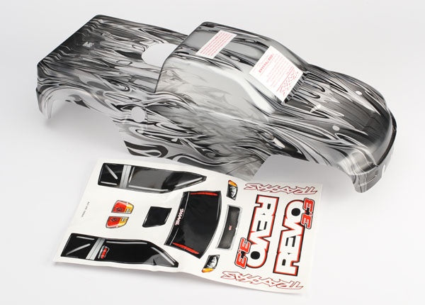 Traxxas 5387X Body, Rev® 3.3, ProGraph® (replacement for painted body. Graphics are printed, requires paint & final color application)/decal sheet 0.42