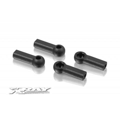 XRAY 302665 4.9mm Closed Composite Ball Joint w/Hole (4)