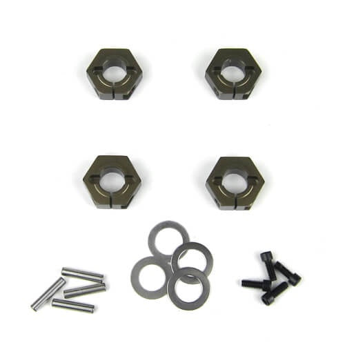 Tekno TKR5571A Wheel Hexes (SCT410, 12mm, aluminum, 4pcs)