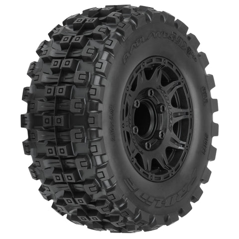 Pro Line 1017-410 Badlands MX28 HP 2.8" Belted Mounted Raid Tires, 6x30 F/R (2)