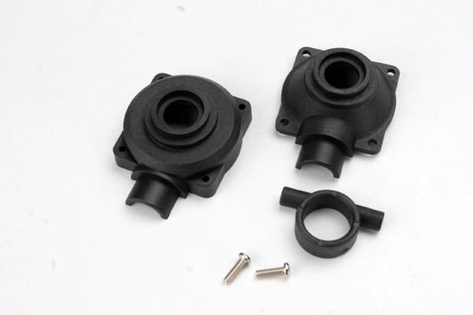Traxxas 4980X Housings, diff (ring side/ non-ring side) (1 each)/ pinion collar (1) 0.08