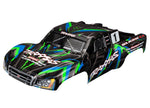 Traxxas 6816G Body, Slash 4X4, green (painted, decals applied)