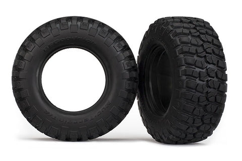 Traxxas 6871R Tires, BFGoodrich® Mud-Terrain KM2 , ultra-soft (S1 off-road racing compound) (dual profile 4.3x1.7- 2.2/3.0') (2)/ foam inserts (2) 0.375