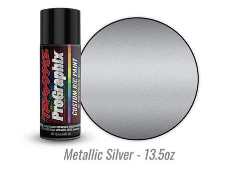 Traxxas 5073X Body paint, ProGraphix™, metallic silver (13.5oz)