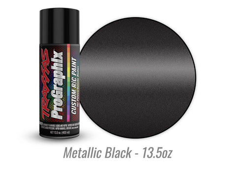 Traxxas 5075x Body paint, ProGraphix™, metallic black (13.5oz)
