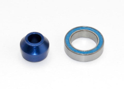 Traxxas 6893X Bearing adapter, 6160-T6 aluminum (blue-anodized)