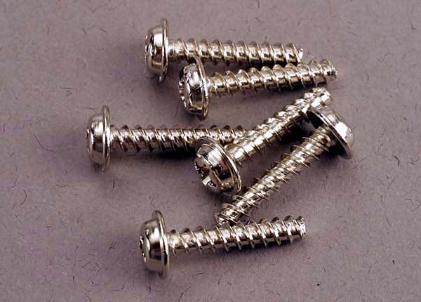 Traxxas 3288 - Screws, 3x15mm washerhead self-tapping (6)