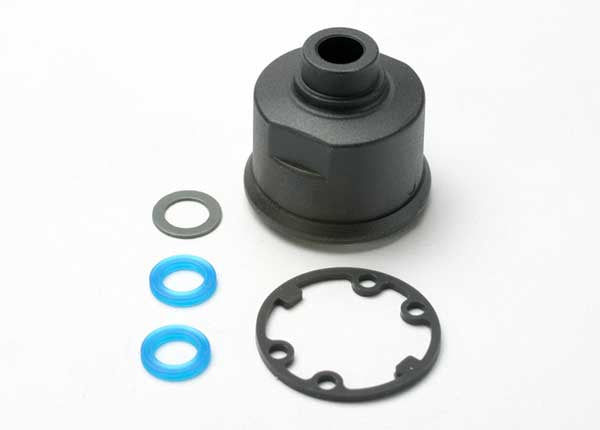 Traxxas 5381 Carrier, differential/ x-ring gaskets (2)/ ring gear gasket/ 6x10x0.5 TW 0.035
