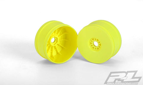 Pro Line 2702-02 1/8 Vel V2 Buggy Wheel Front & Rear Yellow (4)