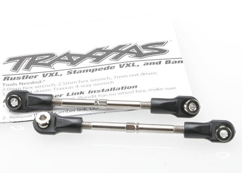 Traxxas 3745 Turnbuckles, toe link, 59mm (78mm center to center) (2) (assembled with rod ends and hollow balls) 0.055