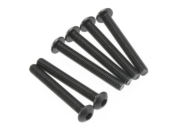 Traxxas 2591 Screws, 3x23mm button-head machine (hex drive) (6)
