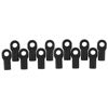 RPM 80472 Short Traxxas Turnbluckle Rod End Set (Black) (12)