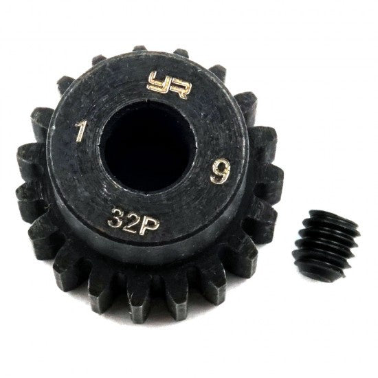 Yeah Racing MG-32007 HD Steel 5mm Bore Motor Gear/Pinions 32 Pitch 19 Teeth